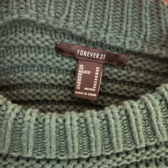 Forever 21 Green Knit Shrug Sweater - Picture 4 of 4